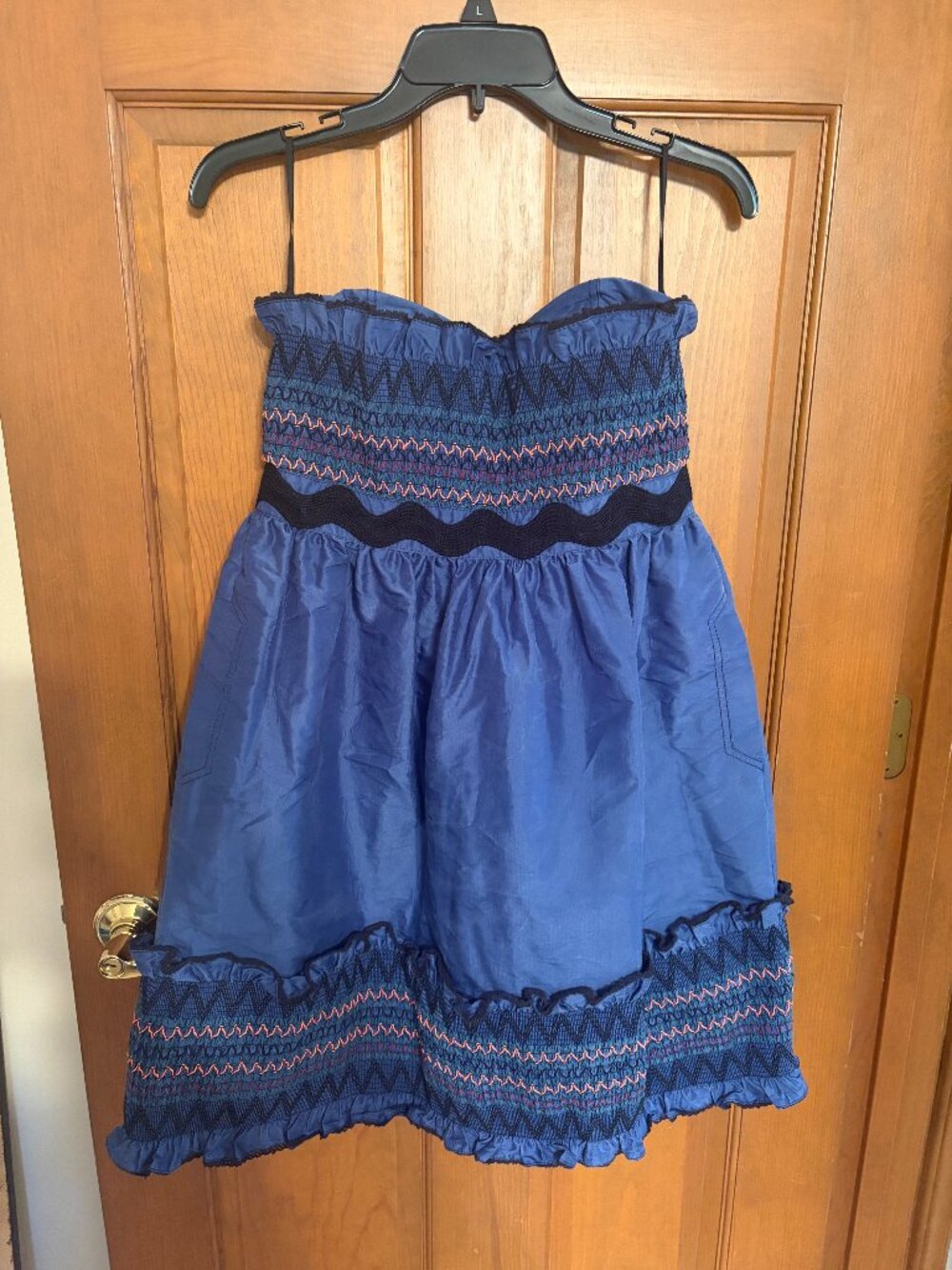 Luella Strapless Silk Dress- Flawed